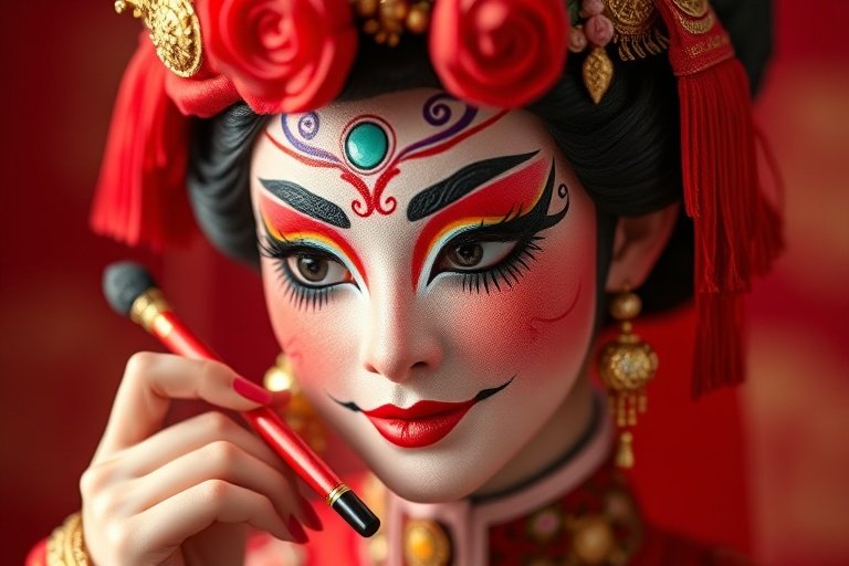 久视频在线-非遗传承：京剧脸谱绘制技艺
